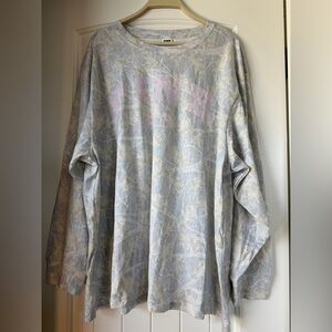 PINK Victoria's Secret Long Sleeve Campus Tee- Camo Core Logo